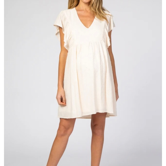 PinkBlush Textured Babydoll Maternity Dress SM/MWT - Picture 1 of 3